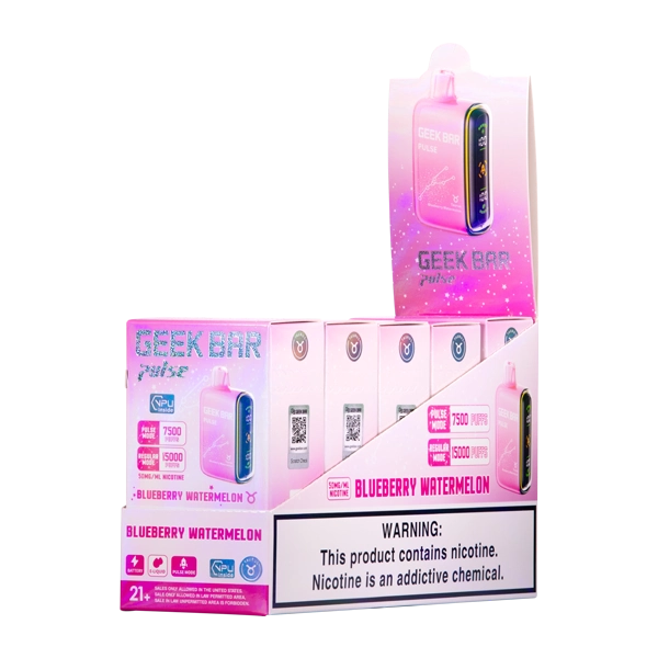 customer tapping phone to authenticate geekbar delivery package